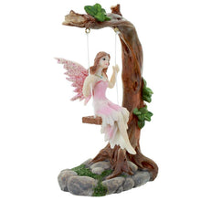 Charger l&#39;image dans la galerie, Enchanting Flower Fairy Swing Figurine Fantasy Home Decor Collectible Ornament
