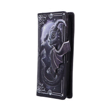 Load image into Gallery viewer, Lucifly Gothic Embossed Purse Moon Design Wallet Cult Cuties Dark Fantasy Gift
