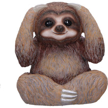 Load image into Gallery viewer, Three Wise Sloths Figurines See No, Hear No, Speak No Evil Nature Statues Decor
