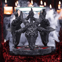 Laden Sie das Bild in den Galerie-Viewer, Witchcraft Ritual Oil Burner - Baphomet Gothic Altar Decor Occult Ornament
