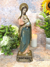 Load image into Gallery viewer, Religious Resin Statue of Virgin Mary with Infant Jesus - Mother&#39;s Love - 30 x 9.5 cm - Spiritual Decor, Symbol of Faith-OsirisTradingUK
