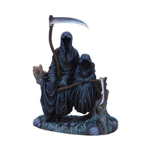 Charger l&#39;image dans la galerie, Dark Reaper &amp; Child Figurine Gothic Horror Fantasy Home Decor Halloween Statue
