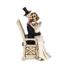 Load image into Gallery viewer, Gothic Bride &amp; Groom Wedding Figurine | Eternal Love Skeleton Couple Ornament
