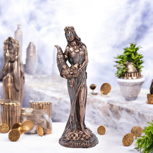 Fortuna Goddess of Fortune Bronze Figurine 15.2cm Mythology Decor Gift Boxed Statue