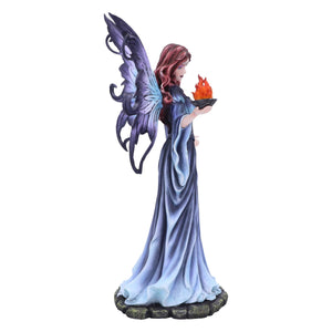 37cm Fantasy Fairy Figurine - Gothic Fairy Statue, Resin Collectible, Enchanted Home Decor