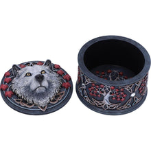 Load image into Gallery viewer, Guardian Wolf Trinket Box Storage Celtic Keepsake Fantasy Art Decor Ornament
