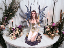 Load image into Gallery viewer, Enchanted Resin Fairy with Dragon Statue - Handcrafted Fantasy Figurine, Mythical Creature Decor, Magic Realm Sculpture, Collector&#39;s Piece
