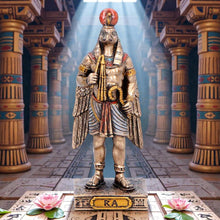 Load image into Gallery viewer, Small Ra Sun God Mini Figurine Egyptian Mythology Statue Ancient Egypt Decor
