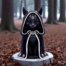 Load image into Gallery viewer, Zefur Cult Cuties Figurine Gothic Black Cat Ornament Occult Altar Statue Gift
