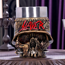 Load image into Gallery viewer, Licensed Slayer Skull Logo Shot Glass Heavy Metal Collectible Rock Band Merch
