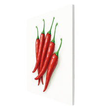 Laden Sie das Bild in den Galerie-Viewer, Red Spicy Chilli Ceramic Tile Artwork 20cm Kitchen Décor Hot Pepper Wall Plaque
