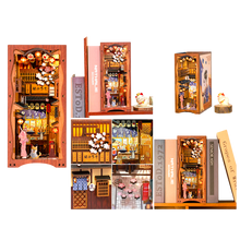 Load image into Gallery viewer, DIY Book Nook Japanese Street Miniature Sakura Lantern Diorama Craft Kit Gift
