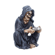 Load image into Gallery viewer, Gaming Reaper Figurine  Grim Skull Gamer Ornament Gothic Console Decor
