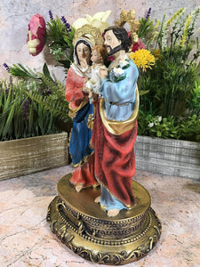 Osiris Trading UK Holy Family Statue of the Virgin Mary with Joseph and Jesus Religious Ornament Figure Home Decor 33 cm
