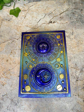 Load image into Gallery viewer, Astral Celestial Resin Box, Mystical Astrology Trinket Holder, Enchanted Zodiac Keepsake Box, Magic Moon and Stars Storage Case-OsirisTradingUK
