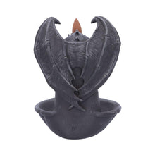Load image into Gallery viewer, Dark Gargoyle Incense Cone Burner Gothic Backflow Smoke Tower Horror Statue
