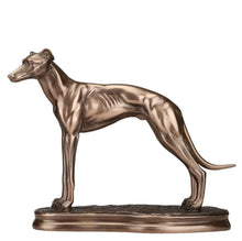 Charger l&#39;image dans la galerie, Elegant Bronze Greyhound Sculpture - Resin Dog Statue for Home Decor - 20 x 15 cm
