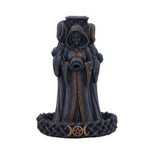 Load image into Gallery viewer, Triple Moon Goddess Incense Burner | Wiccan Backflow Resin Holder 15.5cm Witch Decor
