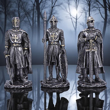 Load image into Gallery viewer, Crusader Knights of the Realm Gothic Figurines Medieval Warrior Statue Templar
