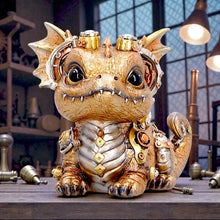 Load image into Gallery viewer, Mechanical Dragon Statue Steampunk Ornament Fantasy Creature Collectors Display Piece
