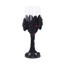 Load image into Gallery viewer, Dark Gothic Baphomet Goblet  Occult Chalice Wine Vasal with Pentagram &amp; Skulls
