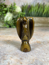 Load image into Gallery viewer, Handcrafted Tiger Eye Angel | Velvet Pouch Included | Unique Crystal Healing Protection 4.5-5.5cm-OsirisTradingUK

