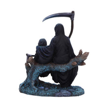 Charger l&#39;image dans la galerie, Dark Reaper &amp; Child Figurine Gothic Horror Fantasy Home Decor Halloween Statue
