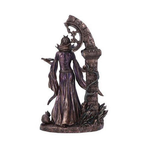 Aradia The Wiccan Queen of Witches Figurine 25cm | Bronze Goddess Decor | Handcrafted Resin