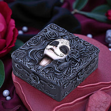 Load image into Gallery viewer, Gothic Day of the Dead Trinket Box Sugar Skull Storage Box  Flor de Muerte Altar

