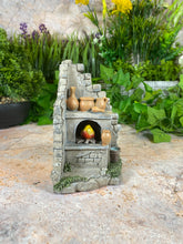 Laden Sie das Bild in den Galerie-Viewer, Spanish Outdoor Kitchen Figurine | LED Lit Décor | Rustic Mediterranean Scene | Homely Miniature | 13x7cm-OsirisTradingUK
