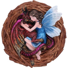 Load image into Gallery viewer, Enchanted Fairy and Dragon Mystical Creature Figurine Fantasy Statue  Art decor
