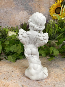 Musical Cherub Resin Statue - Angelic Flute Player Figurine - Inspirational Home Decor - Elegantly Boxed for Gifting