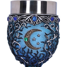 Load image into Gallery viewer, Wiccan Triple Moon Crone Chalice Goddess Goblet Pagan Ritual Alter Art Decor
