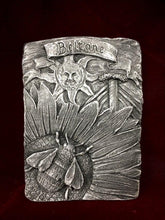 Load image into Gallery viewer, Silver Effect Beltane Honey Bee Sabbat Wall Plaque Pagan Wiccan Sculpture Ornament-OsirisTradingUK
