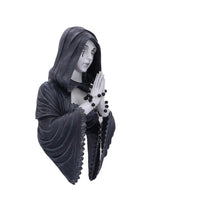 Laden Sie das Bild in den Galerie-Viewer, Gothic Prayer Nun Wall Plaque Witchy Hanging Dark Fallen Angel Figurine Art Decor
