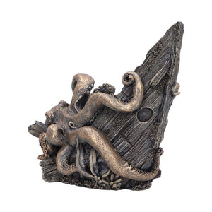 Gothic Kraken Wine Holder Bronze Octopus Tentacle Home Bar Nautical Pirate Decor