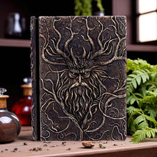 Load image into Gallery viewer, Mystical Green Man Journal Forest Spirit Spell Book Wiccan Pagan Witchcraft

