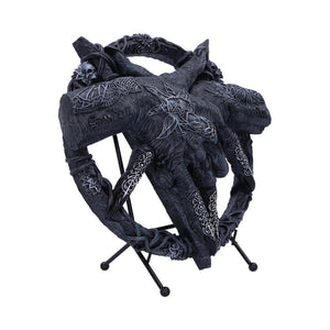 Gothic Baphomet Claws Pentagram Statue Occult Horror Altar Decor Figurine 24.5 cm