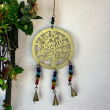 Load image into Gallery viewer, Enchanting Tree of Life Wind Chime Garden Decor | Colorful Beaded Chimes with Rustic Bells | Harmonious Zen Sound | Outdoor Decoration-OsirisTradingUK
