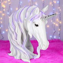 Load image into Gallery viewer, Enchanted Unicorn Bust Ornament Magical Fantasy Decor Mythical Creator Statue
