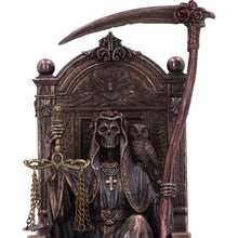 Load image into Gallery viewer, Santa Muerte Statue Spiritual Occult Throne Figurine Gothic Holy Death Altar Decor
