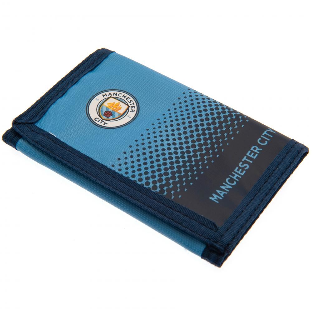 Manchester City FC Fade Wallet Official Football Club Licensed Premier League Merchandise Gift for Fans