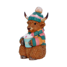 Load image into Gallery viewer, Highland Cow Statue Figurine Ornament Christmas Winter Scottish Cow Gift
