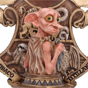Harry Potter Dobby Bookend 20cm - Officially Licensed Collectible Hogwarts House Crest