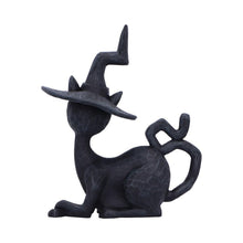 Load image into Gallery viewer, Gothic Wiccan Witchcraft Black Cat Figurine Mystical Spell Familiar Statue Decor
