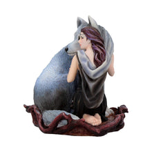 Laden Sie das Bild in den Galerie-Viewer, Wolf Guardian Woman Figurine Anne Stokes Fantasy Art Gothic Pagan Wicca Resin Collectible
