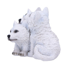 Load image into Gallery viewer, Adorable Wolf Cub Figurine Trio Realistic Pups Ornament Fantasy Nature Statue
