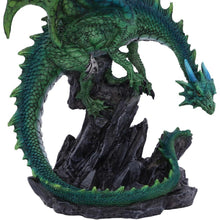 Laden Sie das Bild in den Galerie-Viewer, Mythical Green Dragon Sculpture – Expertly Crafted Fantasy Collectible Statue 21cm
