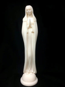 Alabaster Sculpture Virgin Mary Figurine Statue Religious Ornament Church Chapel-OsirisTradingUK