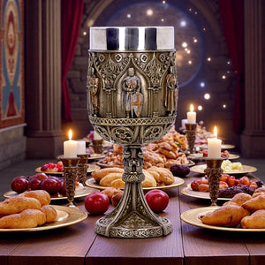 Templar Knight Goblet Medieval Chalice Historical Chivalric History Drinkware Decor